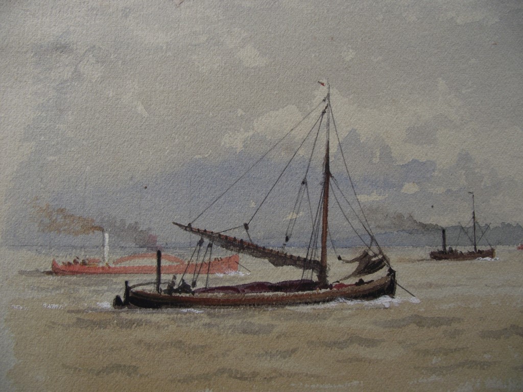 Robert Taylor Pritchett (1828-1907) - Maritime Watercolour Signed With Monogram