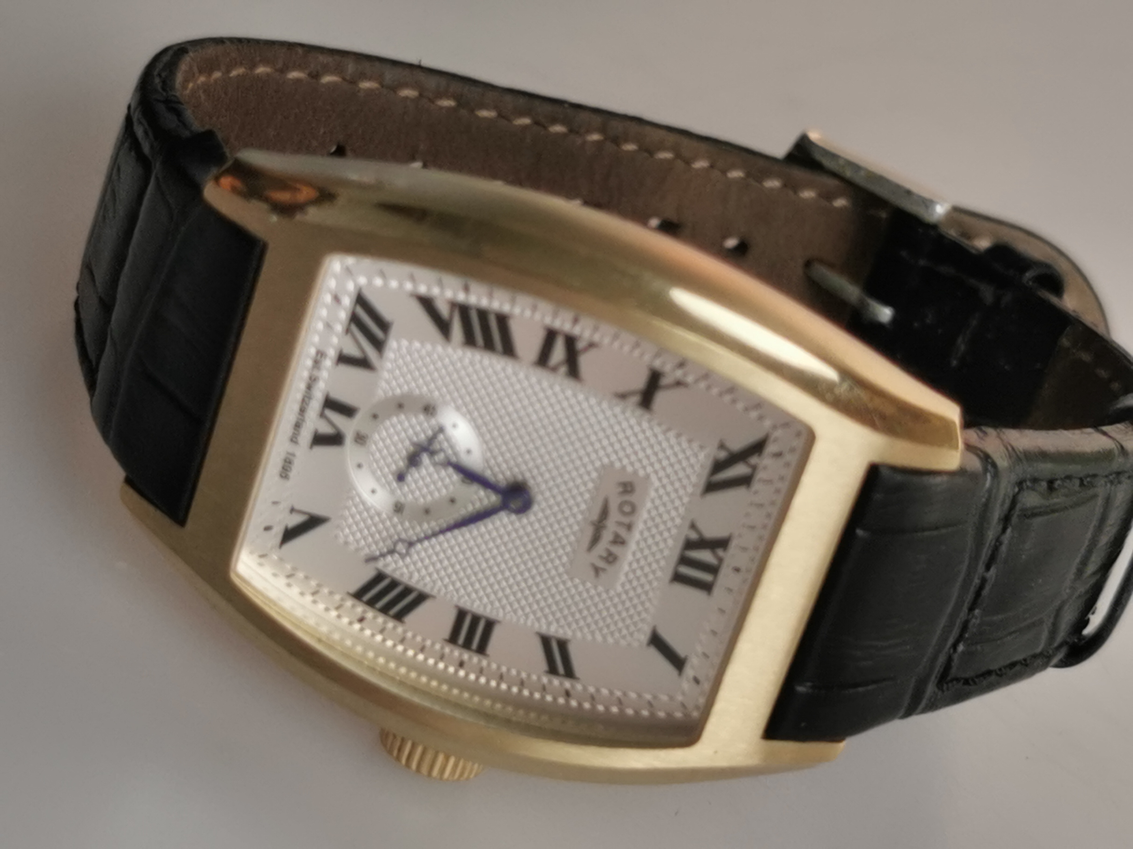 Men's Rotary Tonneau Watch GS02405/35 Gold Tone Dolphin Standard
