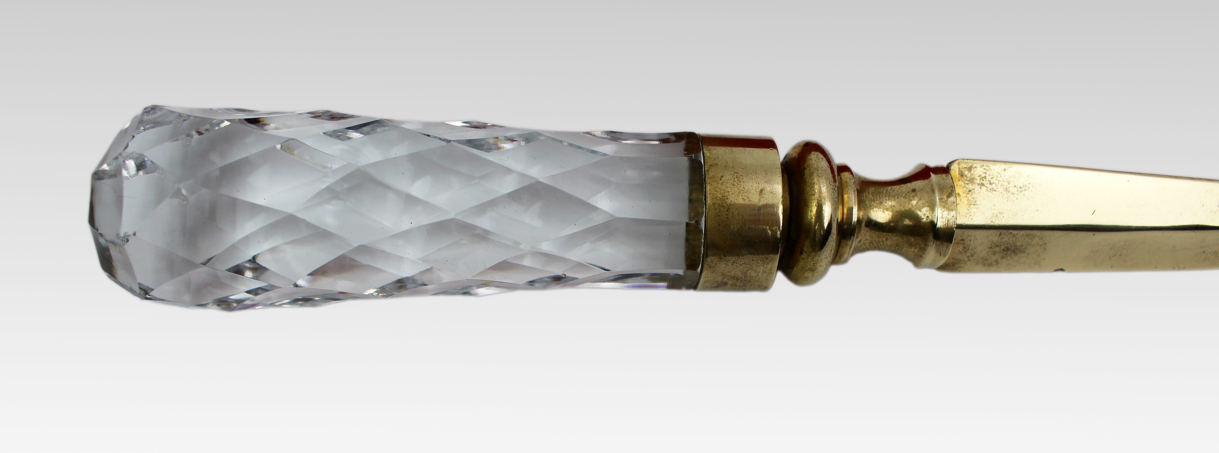 Royal Brierley Crystal and Brass Letter Opener, Boxed, England