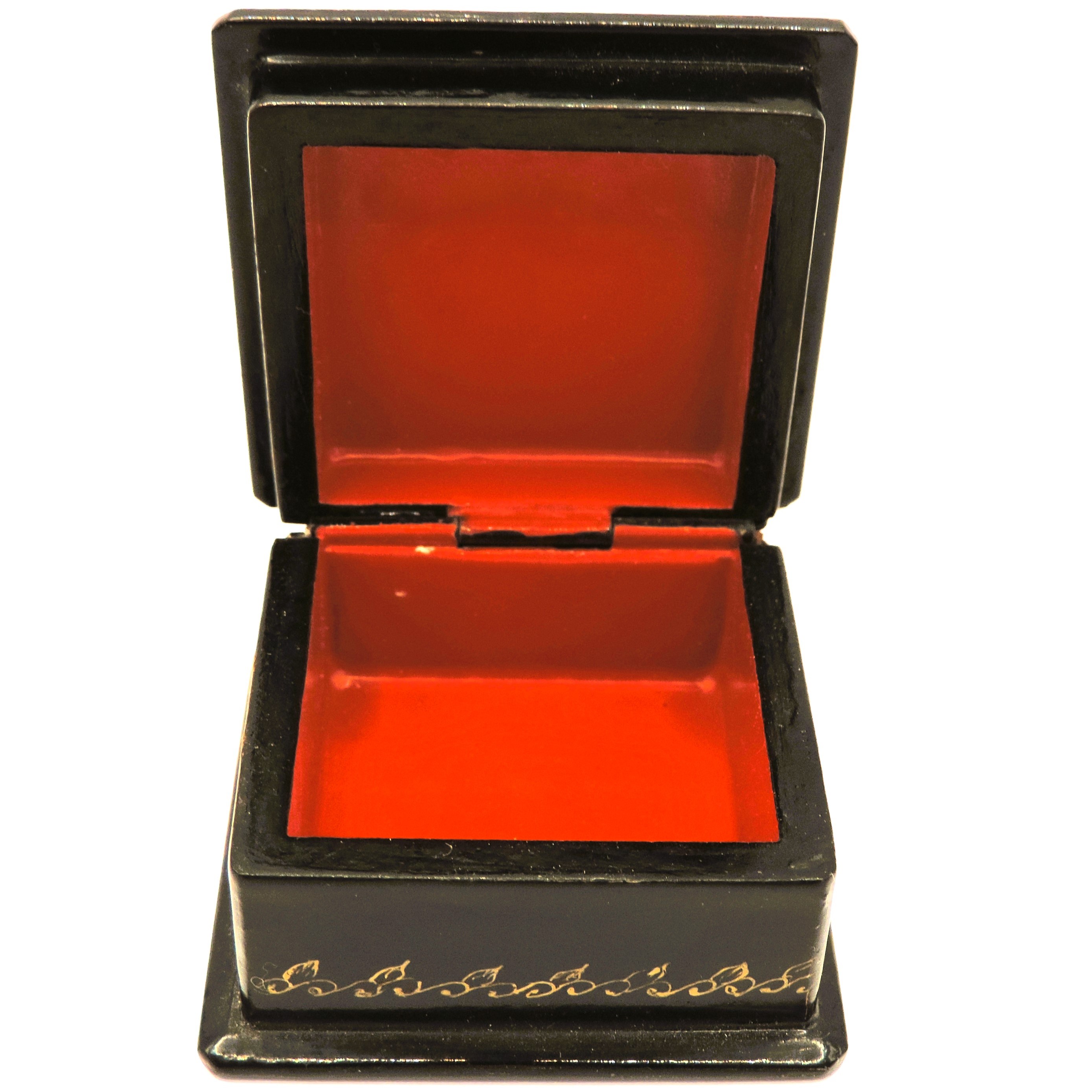  Vintage Russian Hand Painted Lacquer Box