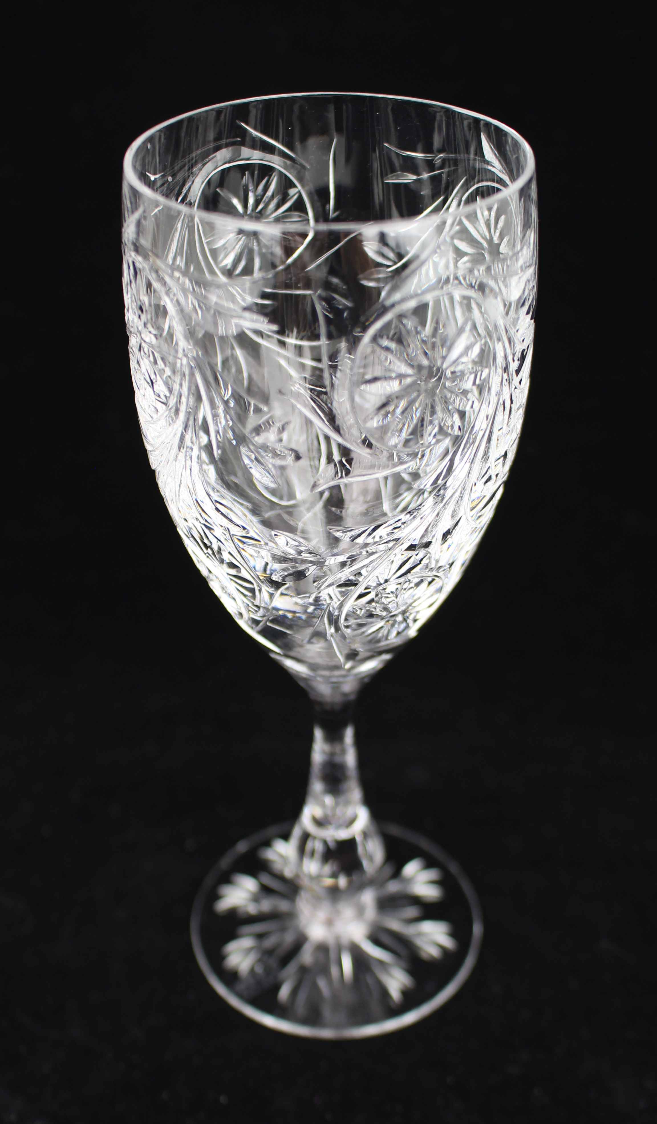 Set of 8 Tudor Crystal "Catherine of Aragon" Wine Glasses