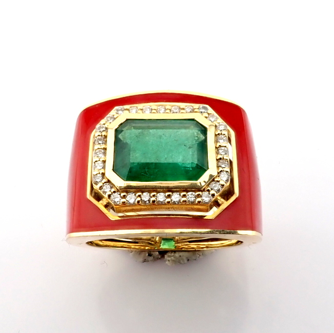 Natural Diamond 14K Yellow Gold Ring