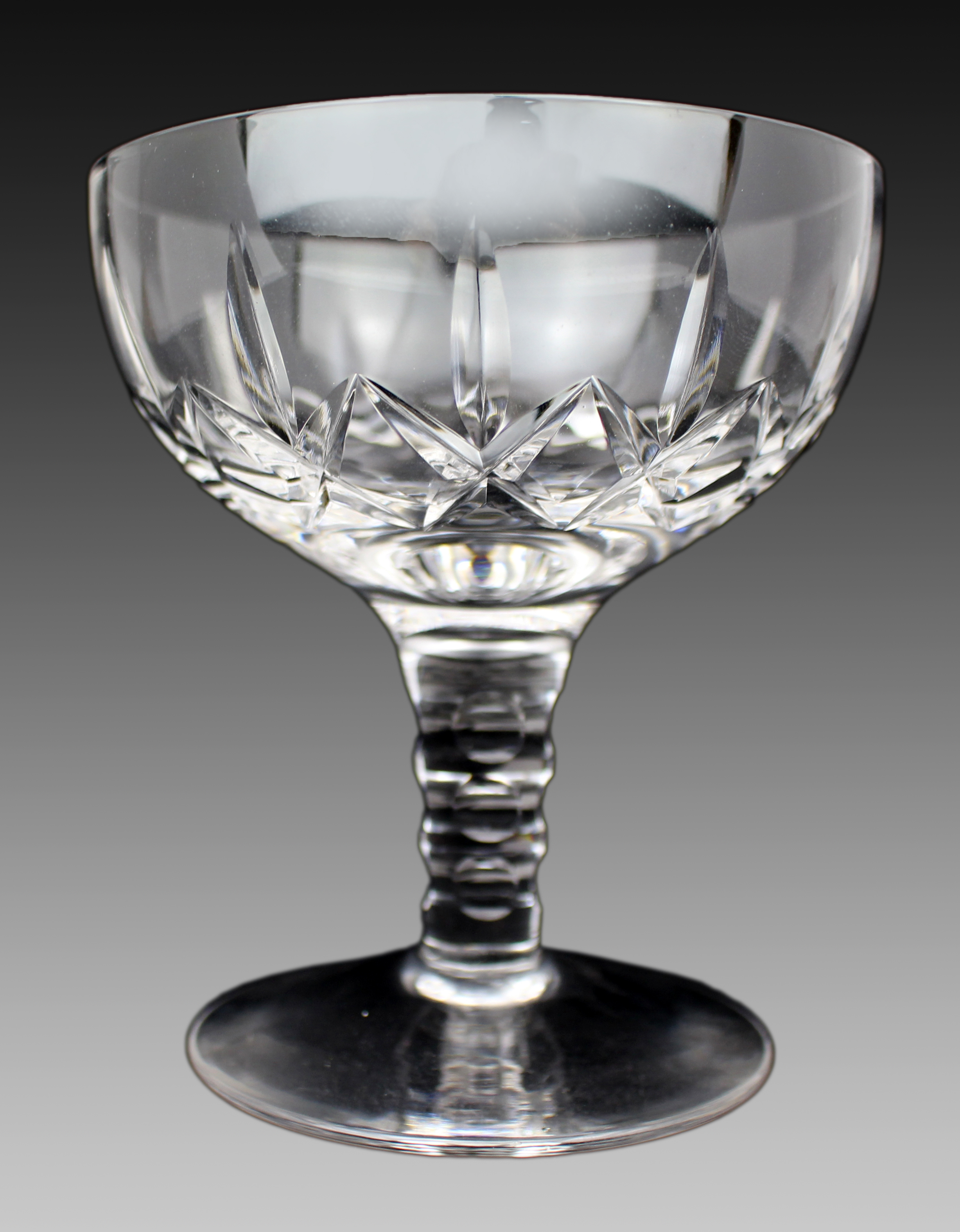 Set of 6 Stuart Crystal Carlingford Champagne Saucers
