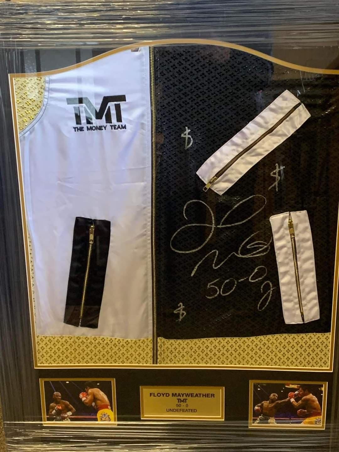 Floyd Mayweather signed and framed