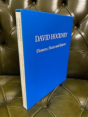 David Hockney (b 1937-2026) ‘Flowers, Faces and Spaces’ Two volume in Slipcase, Out of Print, 1997