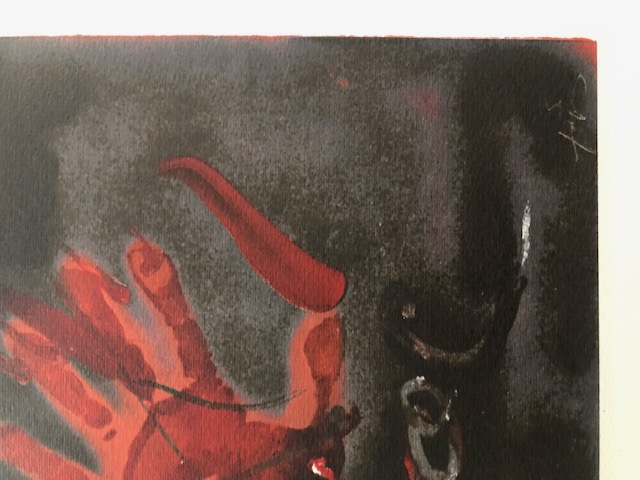 Antoni Tapie (1923-2012) Rare Lithograph 1988