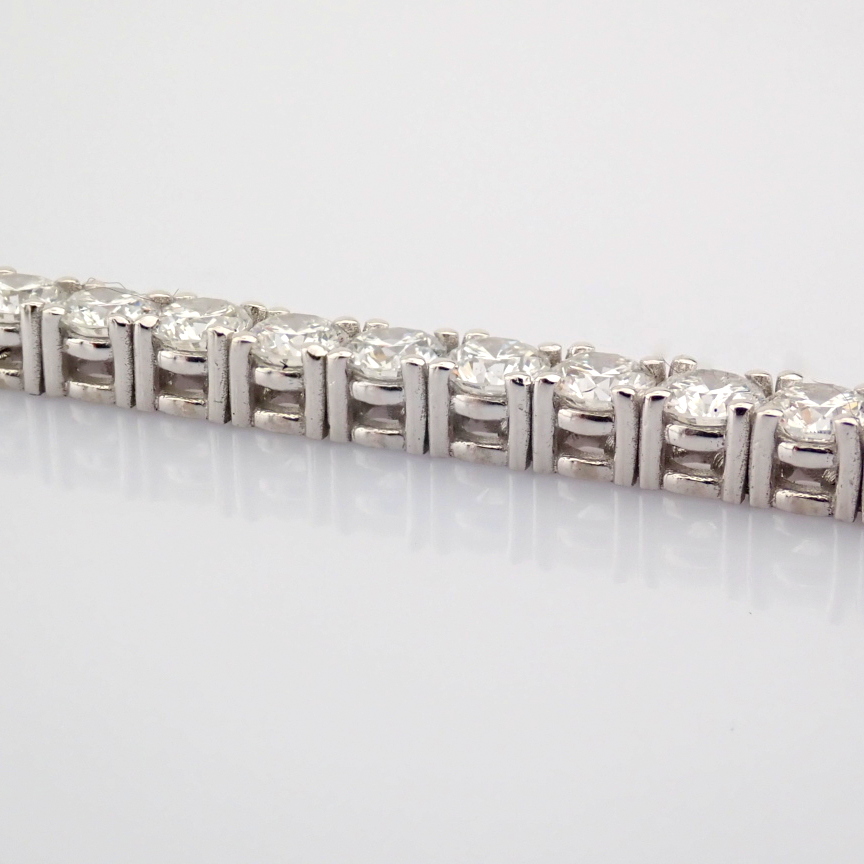 Round Cut Lab-Grown Diamond Tennis Bracelet - 7.27 Total Carat (MDI Certified)