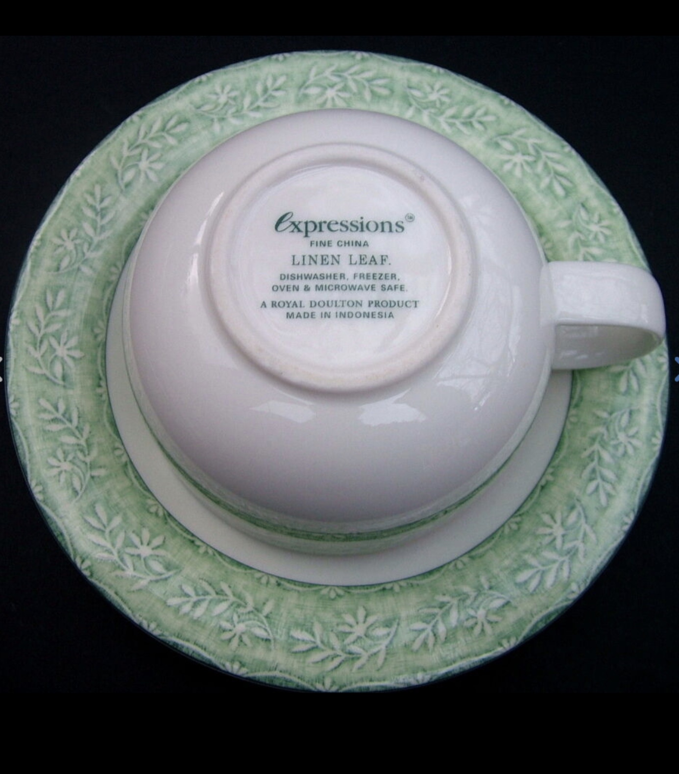Royal Doulton Expressions - Linen Leaf - Tea Set x 8 New