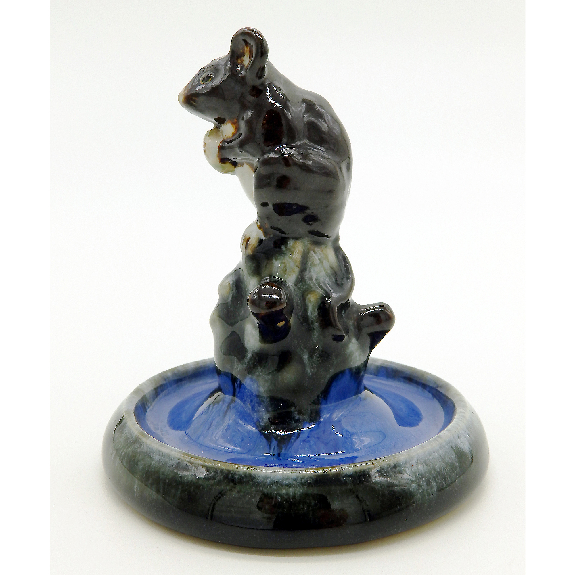 A Charming & Good Royal Doulton Lambeth Pottery Mouse Bibelot Sculpture C.1920's