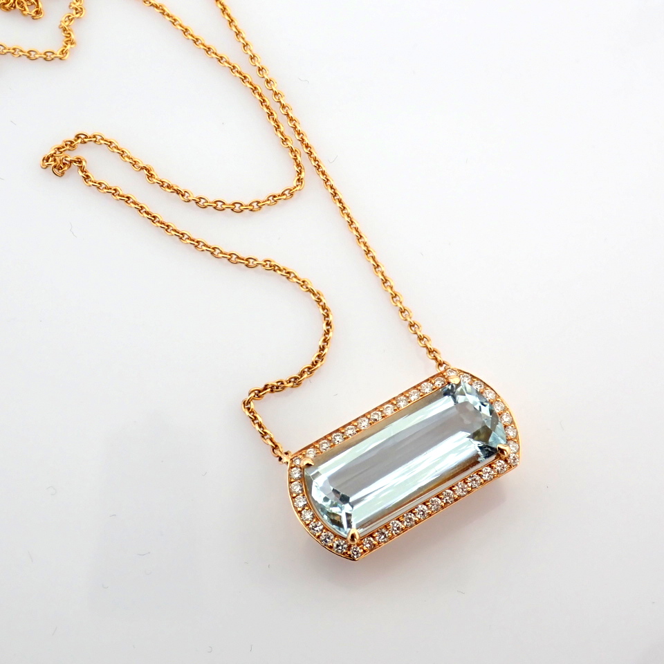 Natural Diamond 14K Rose/Pink Gold Necklace