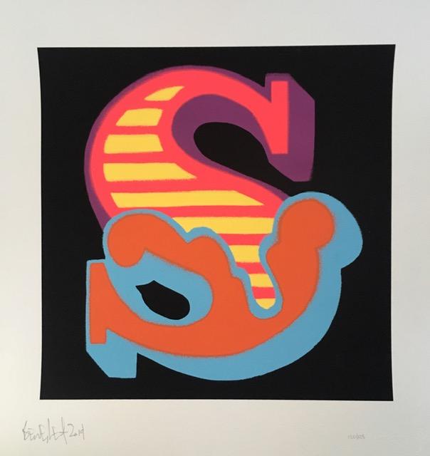 BEN EINE (b.1970) ‘SEX’ Three ways, Circus Shutter Font -Signed, limited edition, screen print, 2014