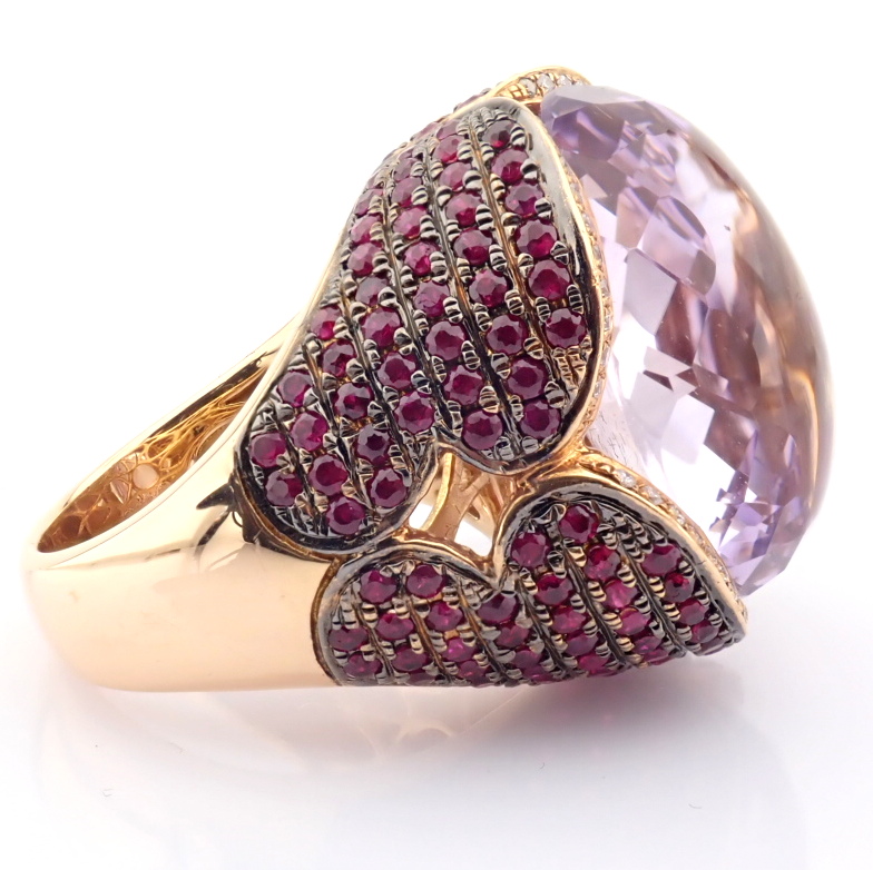 Natural Diamond 18K Rose/Pink Gold Ring