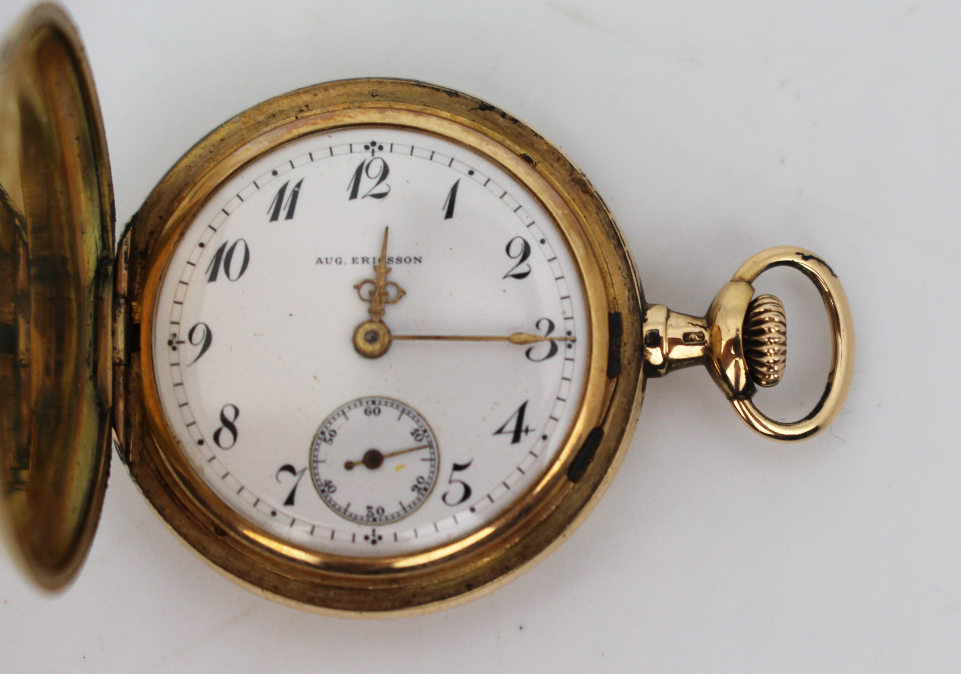 Fine 14ct Gold Pocket Watch by August Ericsson, St Petersburg c.1890