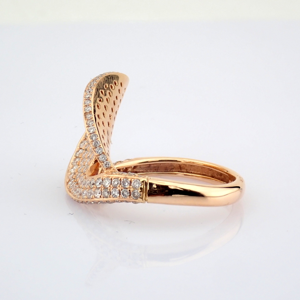 Natural Diamond 18K Rose/Pink Gold Ring