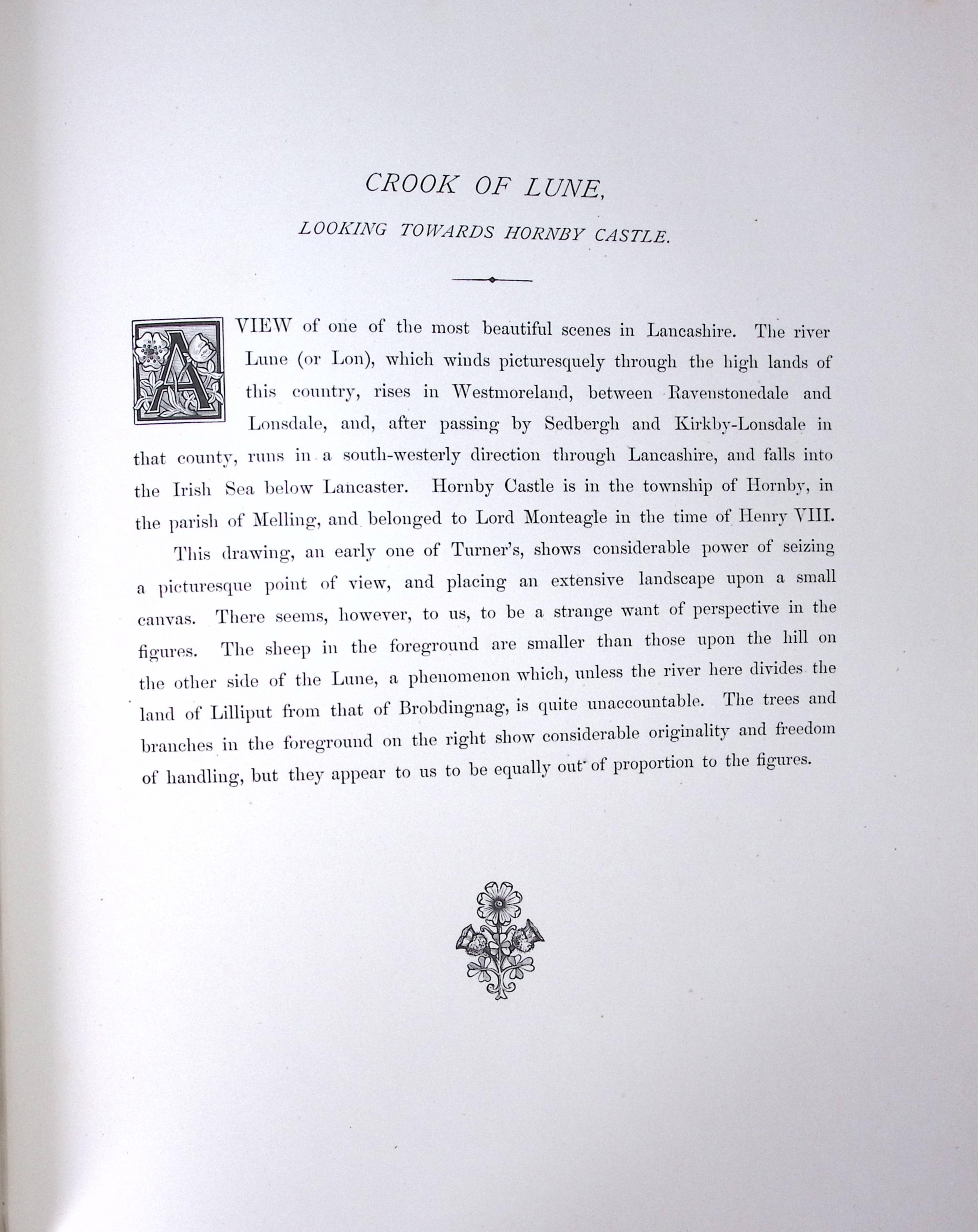 J.M.W Turner Crook of Lune Lancaster Antique Steel Engraving-99-TR
