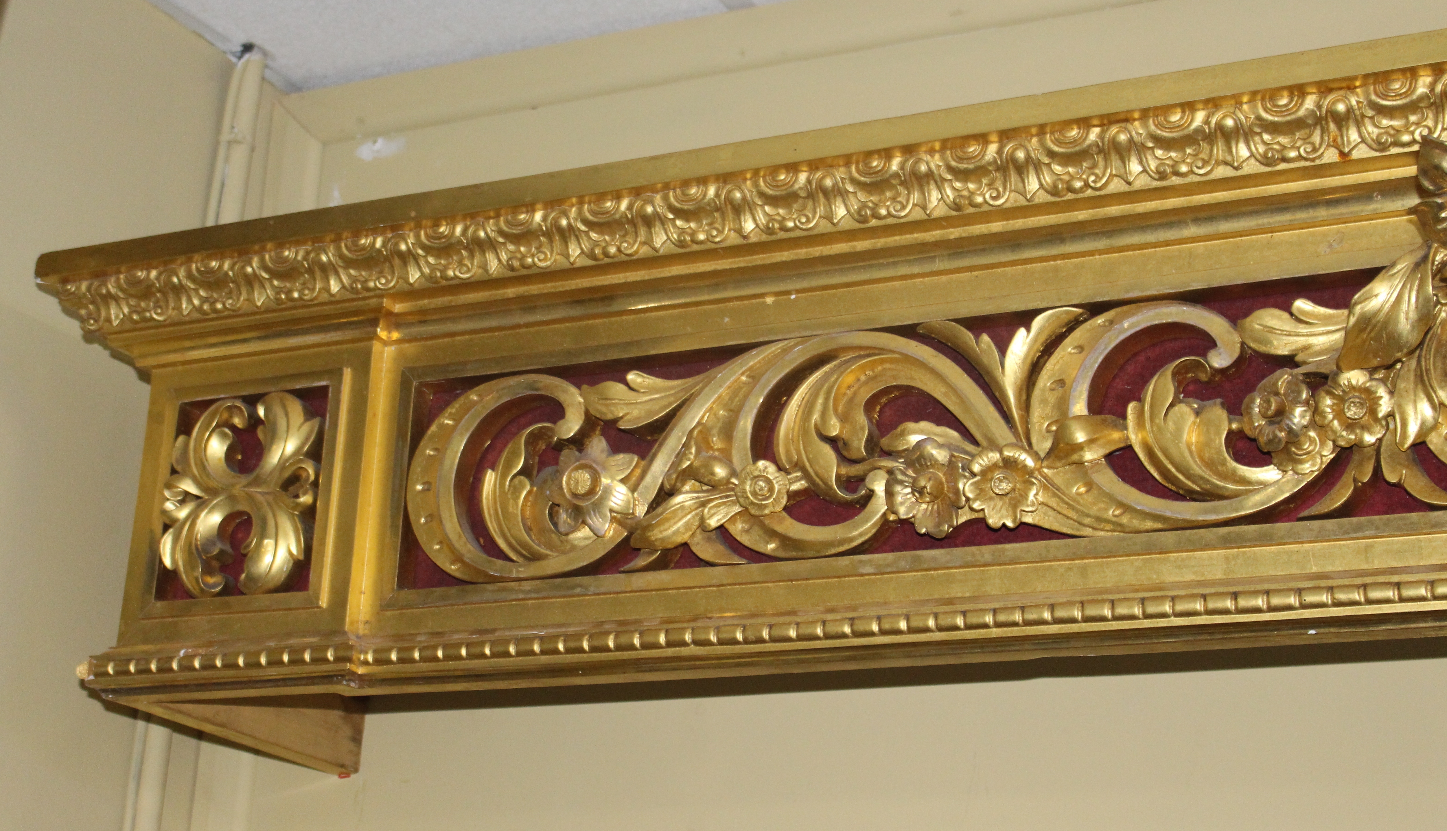 Regency Carved Wood Composition Pelmet by D.J. McLauchlan