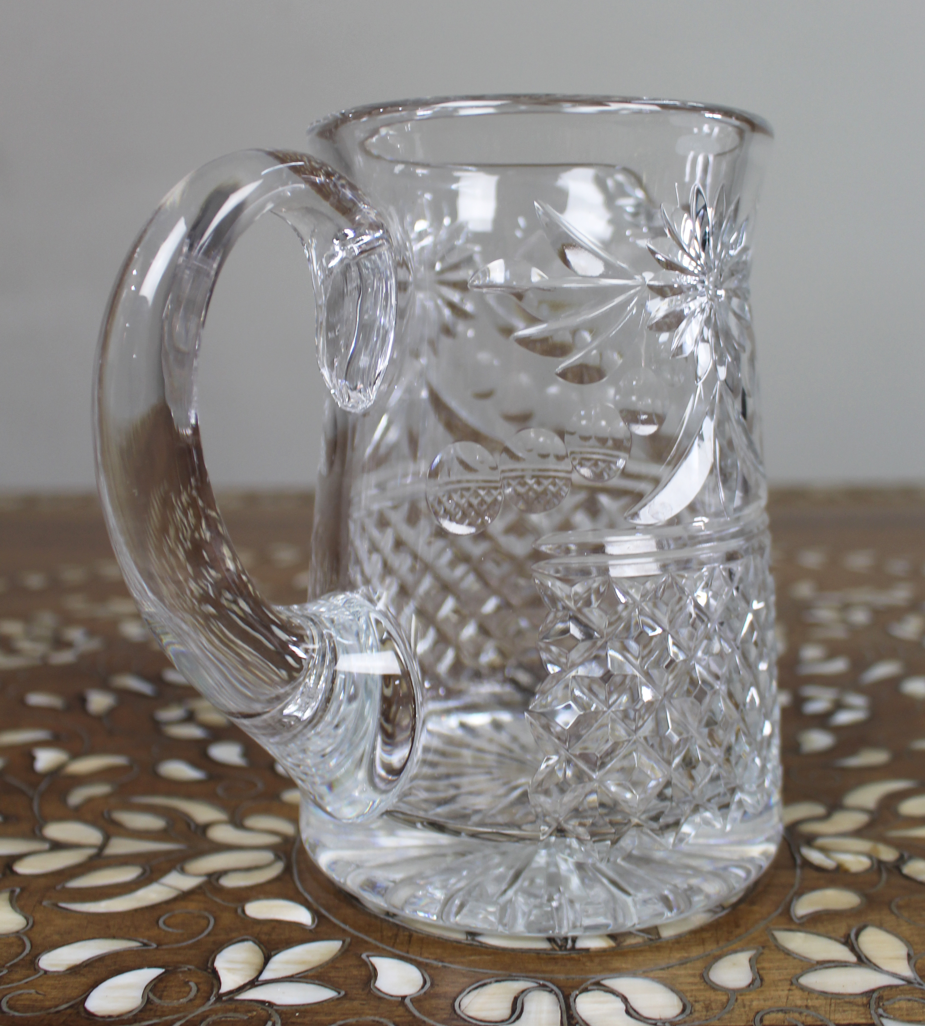 Fine Stuart Crystal Beaconsfield Pattern Cut Glass Jug