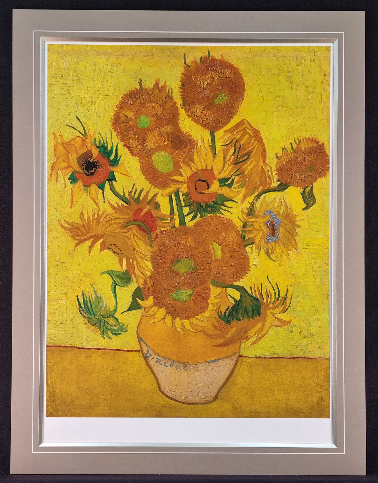 Rare Limited Edition Vincent Van Gogh "Sunflowers" One of only 75