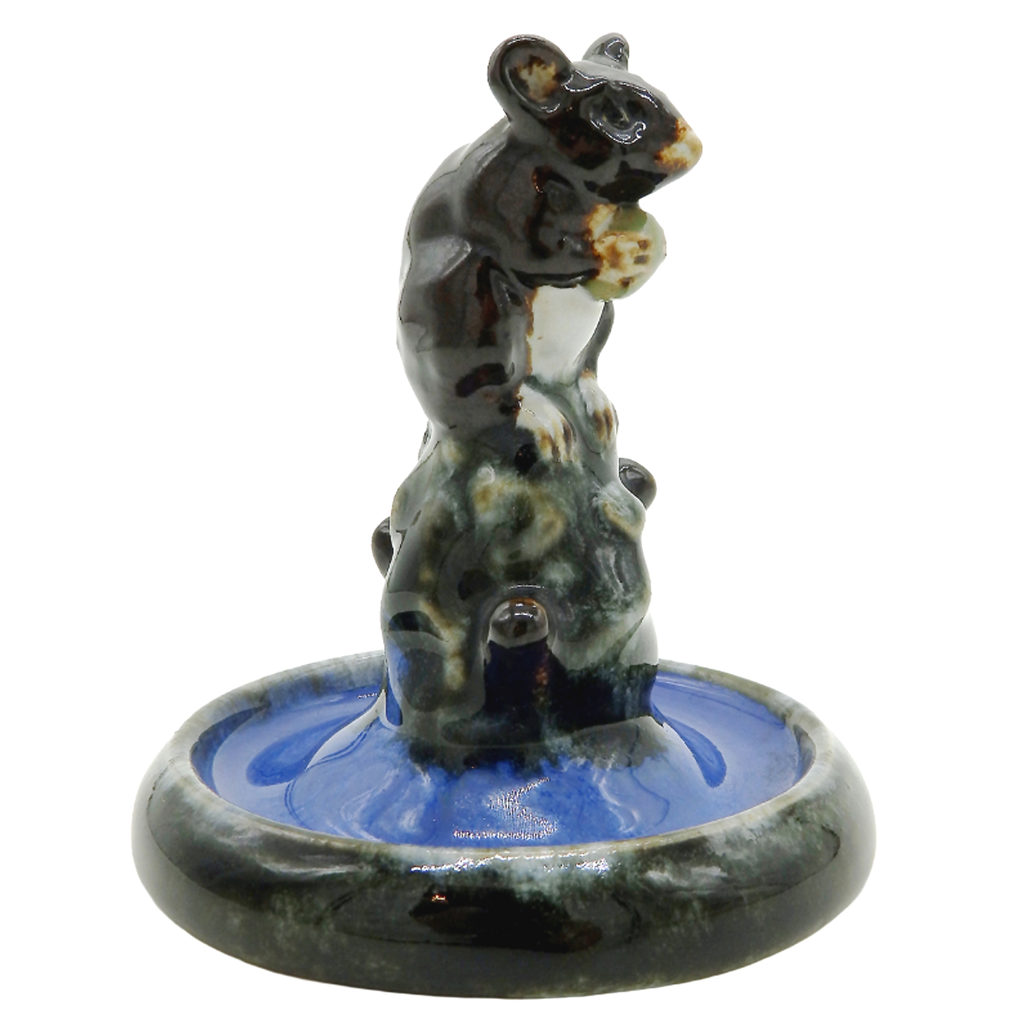 A Charming & Good Royal Doulton Lambeth Pottery Mouse Bibelot Sculpture C.1920's