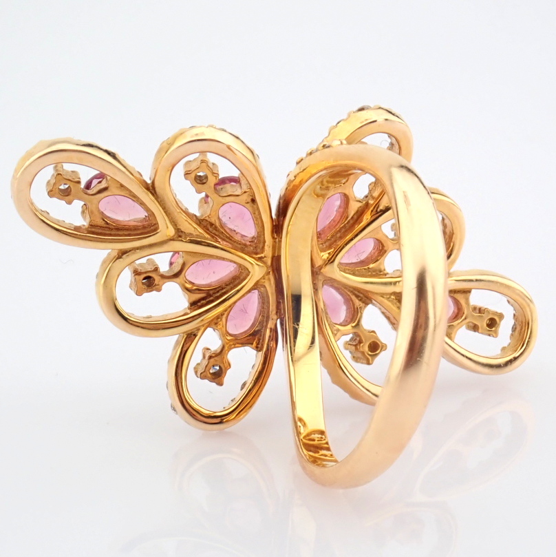 Natural Diamond 18K Rose/Pink Gold Ring
