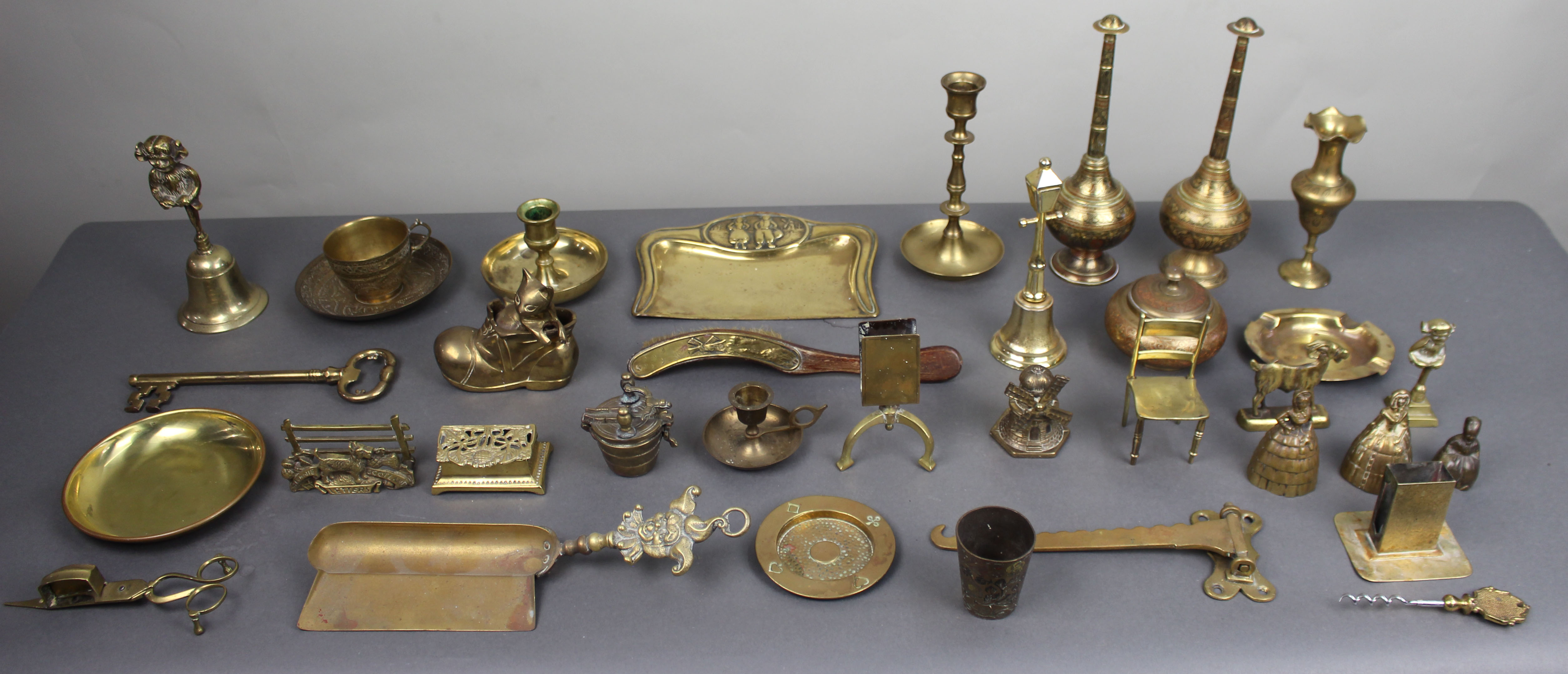 Collection of Antique & Vintage Brassware