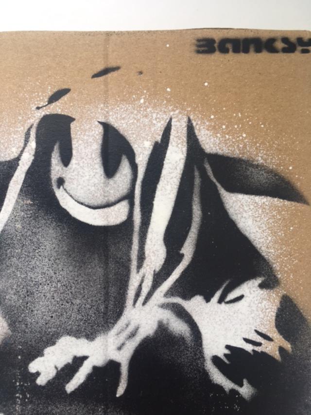 Banksy (b1974) ‘Wrong War’ & 6 Dismaland Bemusement Park Souvenirs Inc Framed Banksy Free Art, 2015