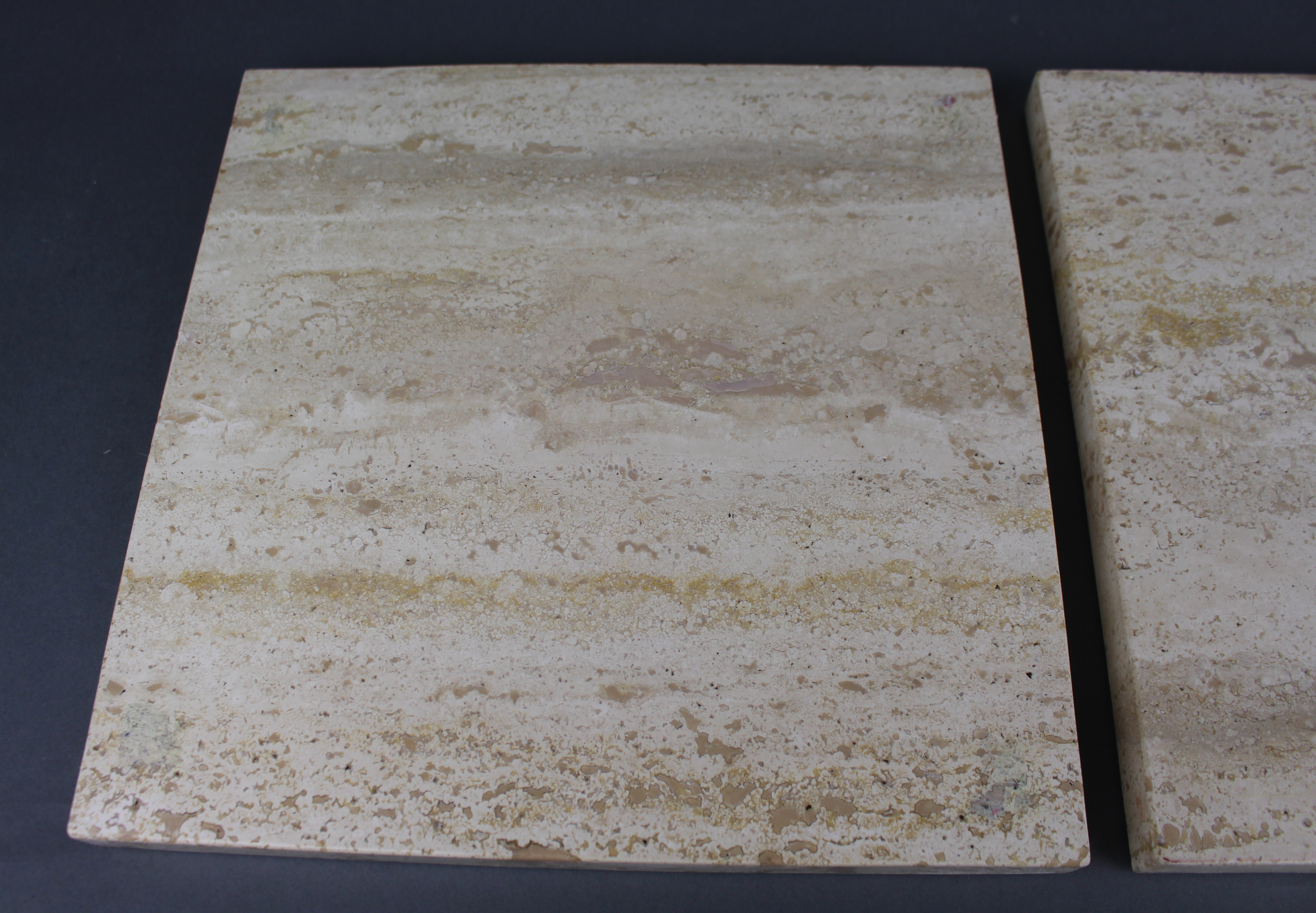 Pair of Vintage Square Marble Plinths