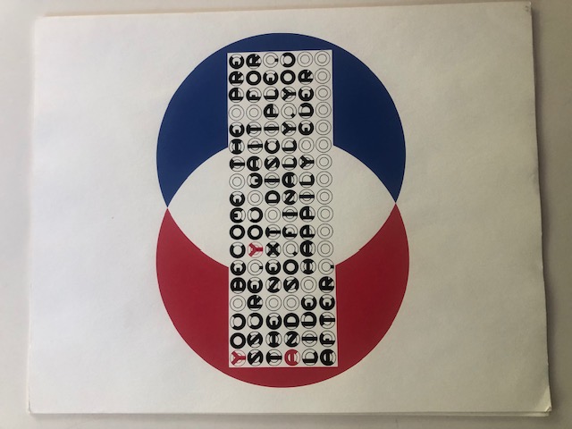 Gerald Laing (1936-2011) Screenprint With Poetry.