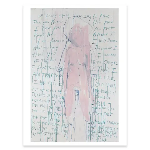 Tracey Emin I Am The Last of My Kind, Original Tube, RA, 80 x 60 cm Not Signed