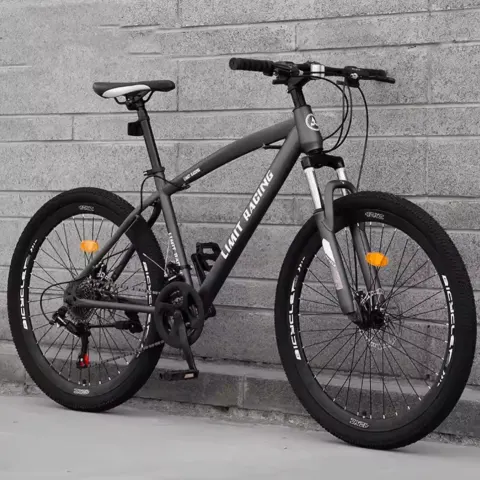 27-Speed Lightweight Mountain Bike Full Suspension, Carbon Steel Frame, Dual Brake System, 26" Wheel