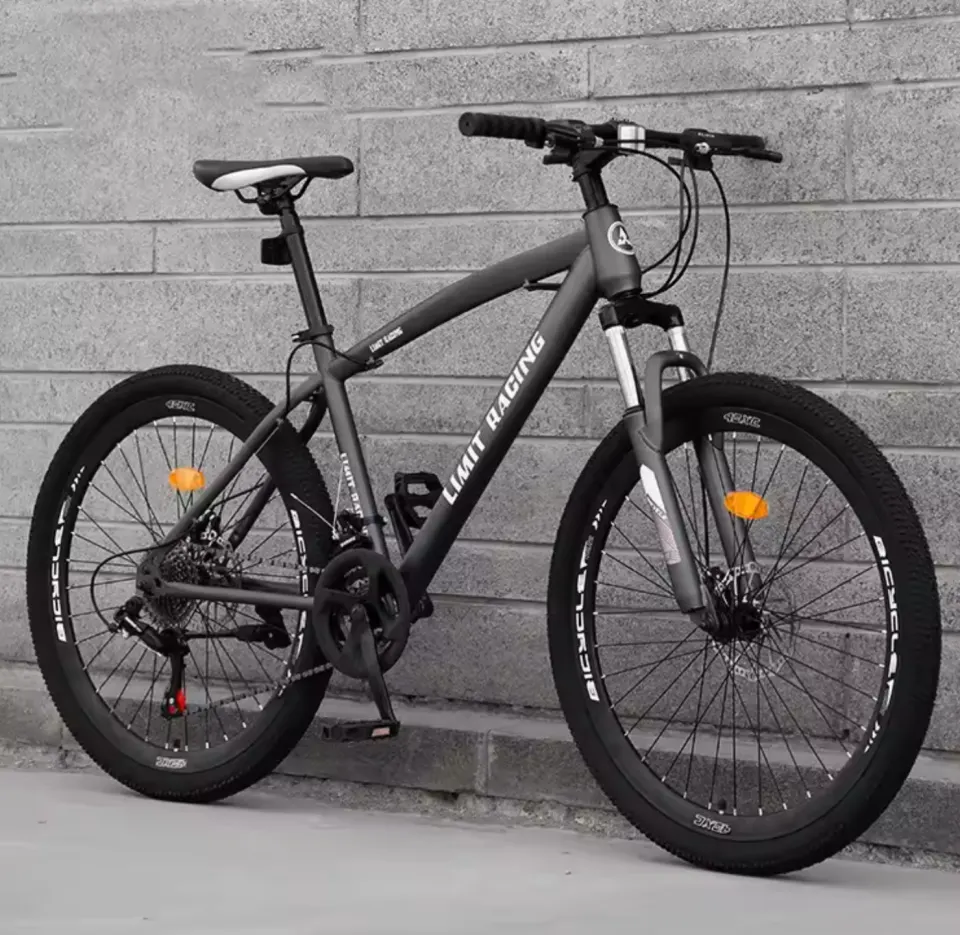 27-Speed Lightweight Mountain Bike Full Suspension, Carbon Steel Frame, Dual Brake System, 26" Wheel