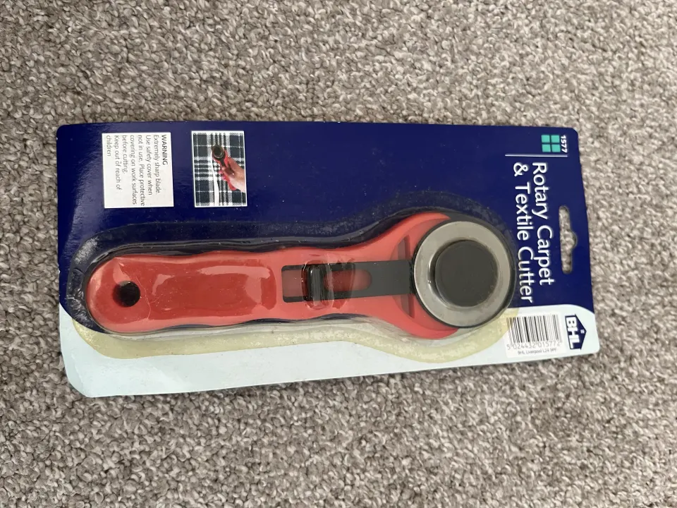 2 x Box of Rotary Carpet & Textile Cutter, ideal for market stall, car boot & DIY shops