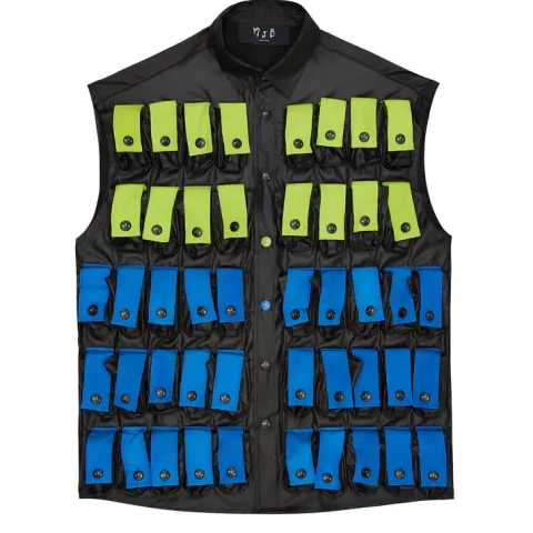 MJB Marc Jaques Burton Lucio Hero Colourful Amp Vest, Online Price £1135, Size L