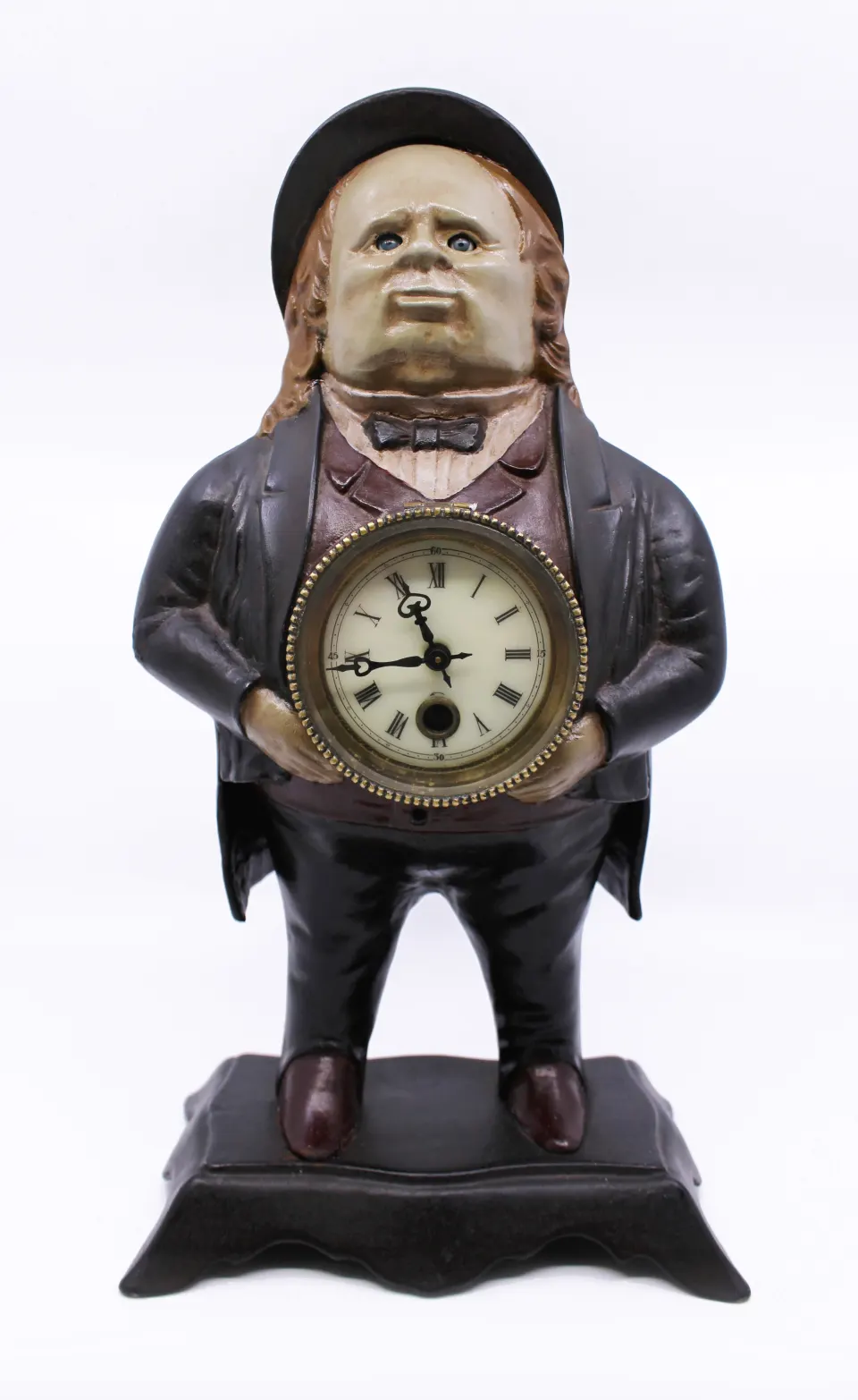 Antique Bradley & Hubbard 'John Bull' Blinking Eye Clock – Pat. 1887