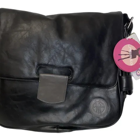 Lassig Faux Leather Tender Messenger Bag L16a