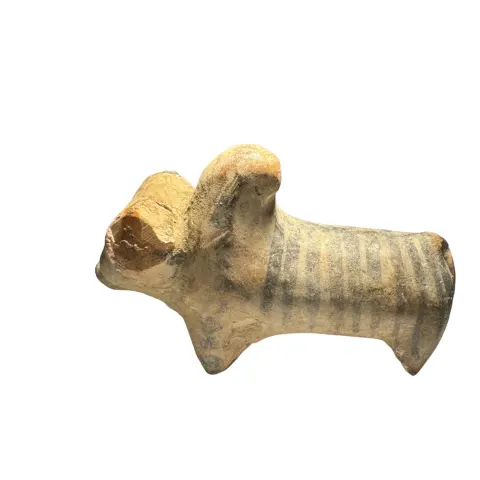 Antiquities: Harappan Indus Valley Clay Bull Figurine