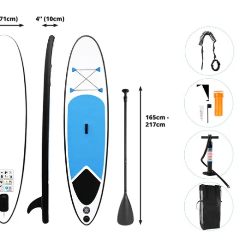 Paddle Board, Accessories & Carry Bag - Blue