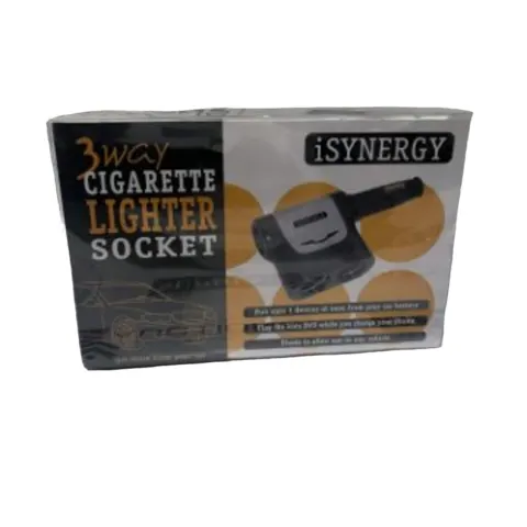 36 x Isynergy 3 Way Cigarette Lighter Socket Adaptors L3a
