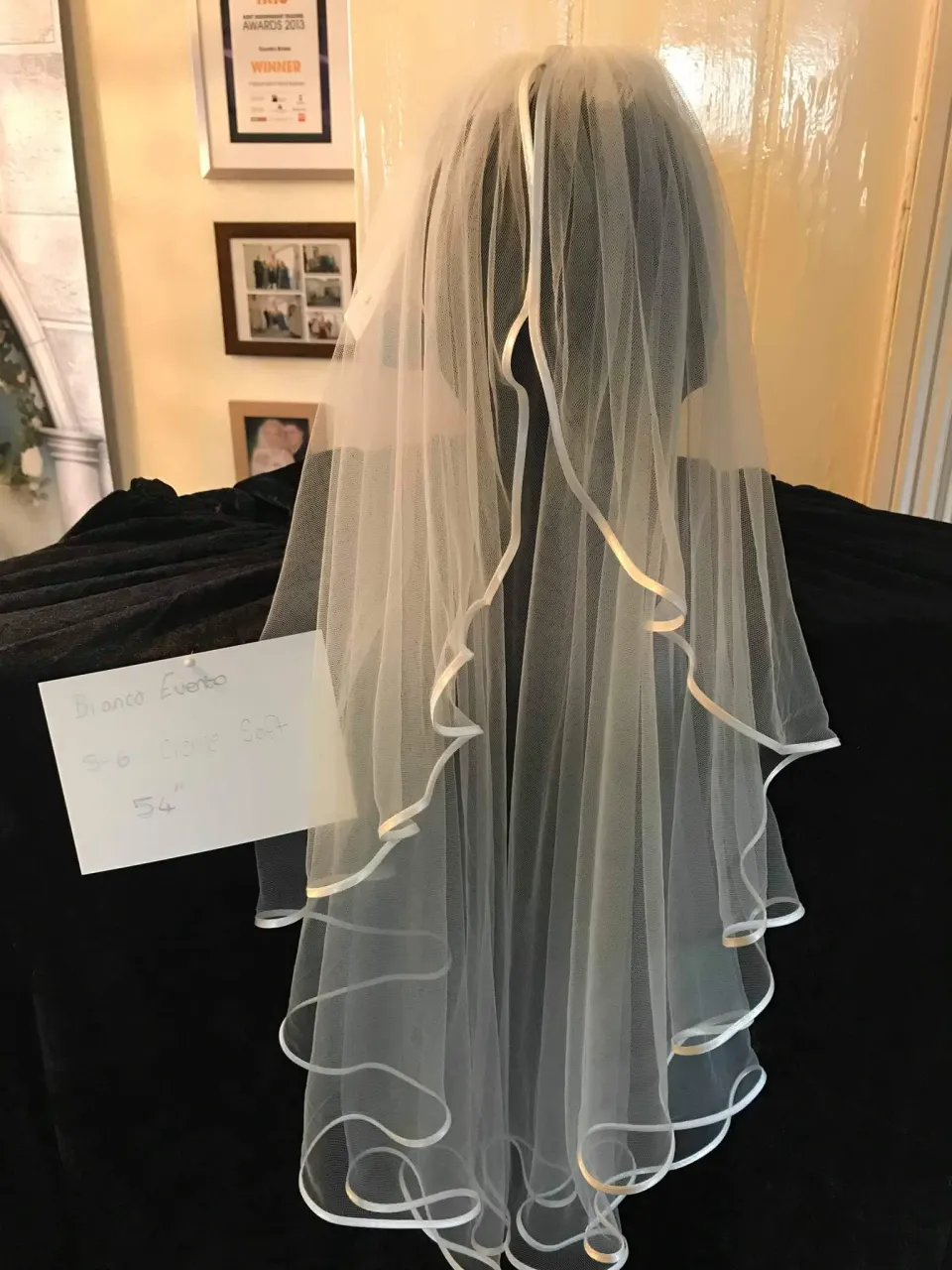 Bianco Evento Ivory wedding veil.  RRP £75