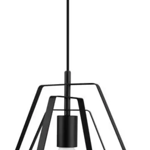 GoodHome Nedoki Matt Black Pendant ceiling light, (Dia)350mm