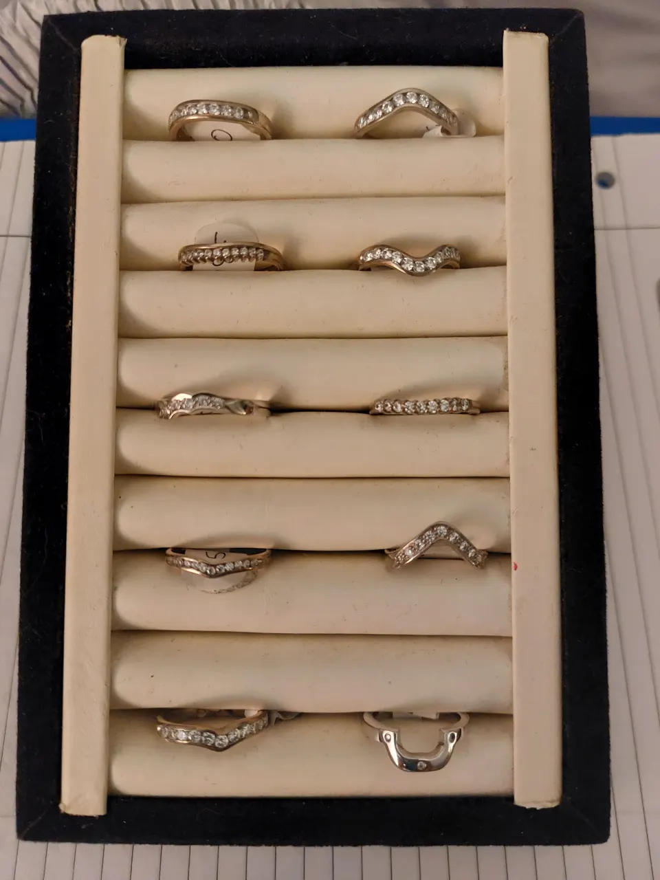 dress rings x 10 RRP over £1,000.  With high quality CZ stones