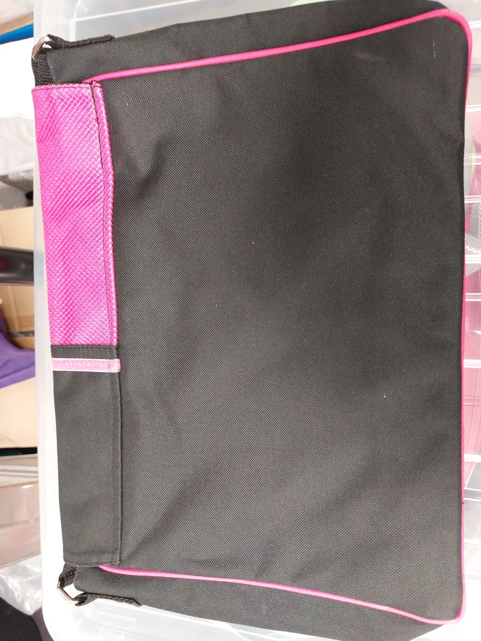 Pink and black Pineapple bag