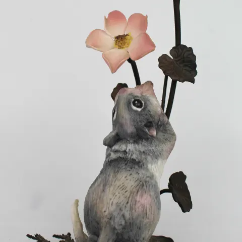 Royal Worcester Porcelain & Bronze Field Mouse