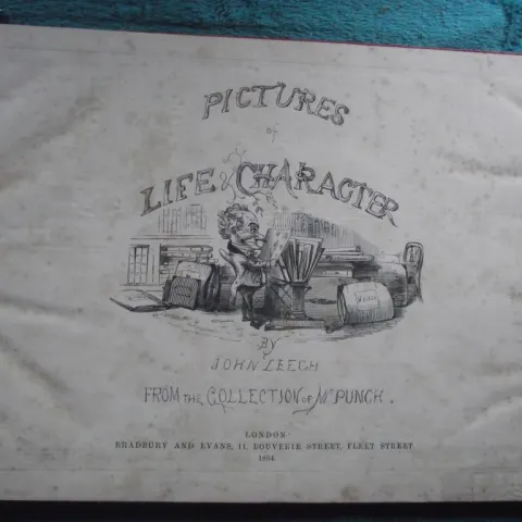 5 X Volumes - Pictures of Life & Character by John Leech - Bradbury & Evans - 1864-1869