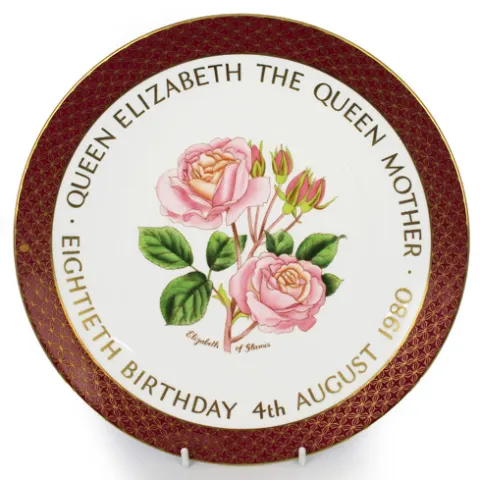 Royal Worcester Elizabeth of Glamis Rose Plate