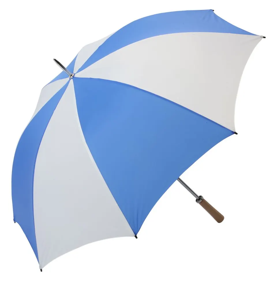 48 x Full Size Golf Umbrellas Blue/White
