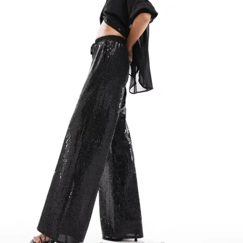 Size UK 10 Closet London Embellished Tailored Pants In Black RRP £105 Brand New With Tags