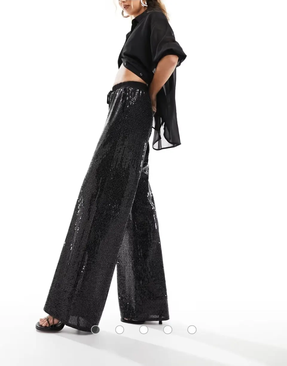 Size UK 10 Closet London Embellished Tailored Pants In Black RRP £105 Brand New With Tags