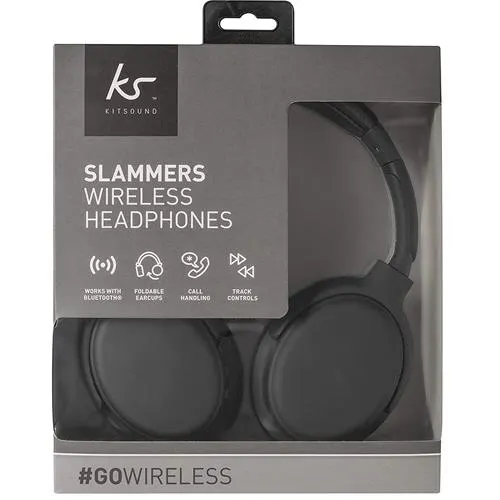 KitSound Slammer Wireless On-Ear Headphones