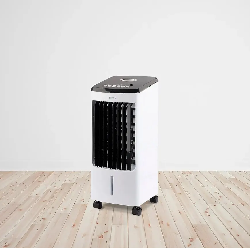 (60/Mez/P17)  RRP £80. Arlec 3.5Litre 3 In 1 Mobile Cooler. Cooler, Fan & Humidifier Unit. Large 27